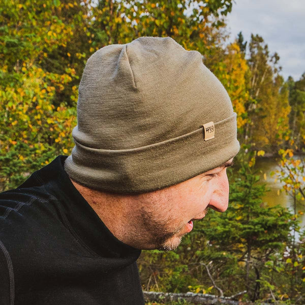 Lightweight - Ridge Cuff Beanie 100% Merino Wool