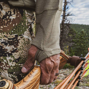 Midweight Men's Wool 1/4 Zip -  100% Merino Wool