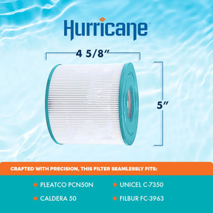Hurricane 2 Pack HF4401-02 Advanced Pool and Spa Filter Cartridge Replacement