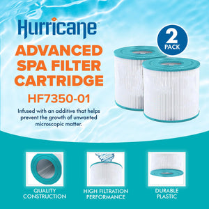 Hurricane 2 Pack HF4401-02 Advanced Pool and Spa Filter Cartridge Replacement