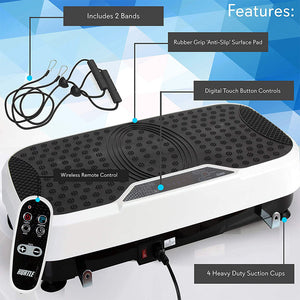 Hurtle HURVBTR36 Vibration Plate Machine for Home Body Exercise Workout Training