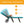 Outdoor Chaise Lounge Chair Rattan Lounger Recliner Chair-Turquoise