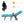Outdoor Chaise Lounge Chair Rattan Lounger Recliner Chair-Turquoise