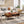 Retro Rectangular Coffee Table with Drawer and Storage Shelf-Rustic Brown