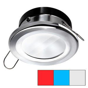i2Systems Apeiron A1120 Spring Mount Light - Round - Red, Cool White Blue - Polished Chrome - TRAPSKI