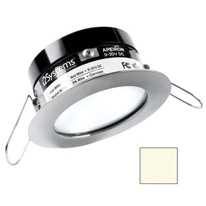 i2Systems Apeiron PRO A503 - 3W Spring Mount Light - Round - Neutral White - Brushed Nickel Finish - TRAPSKI