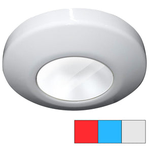 i2Systems Profile P1120 Tri-Light Surface Light - Red, Cool White Blue - White Finish - TRAPSKI