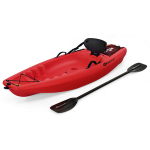 6 Feet Youth Kids Kayak with Bonus Paddle and Folding Backrest for Kid Over 5
