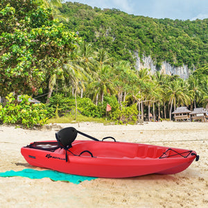 6 Feet Youth Kids Kayak with Bonus Paddle and Folding Backrest for Kid Over 5