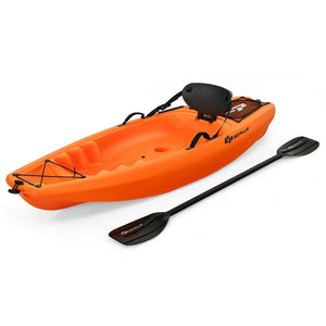6 Feet Youth Kids Kayak with Bonus Paddle and Folding Backrest for Kid Over 5