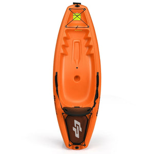 6 Feet Youth Kids Kayak with Bonus Paddle and Folding Backrest for Kid Over 5