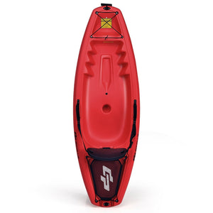 6 Feet Youth Kids Kayak with Bonus Paddle and Folding Backrest for Kid Over 5
