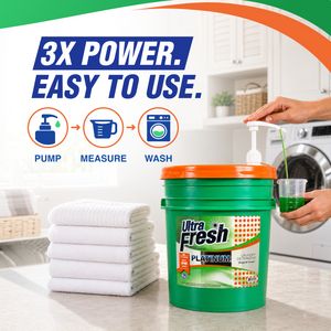 Ultra Fresh 3X Platinum 5 Gallon Laundry Detergent, Up to 640 Loads (2 Pack)
