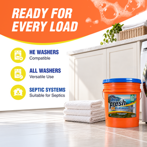 Ultra Fresh 6X Platinum 5 Gal Laundry Detergent, Up to 640 Loads, Mountain Fresh