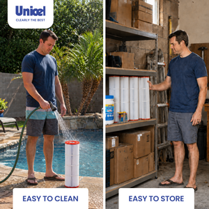 Unicel C-9415 Replacement 150 Sq Ft Swimming Pool Filter Cartridge, 175 Pleats