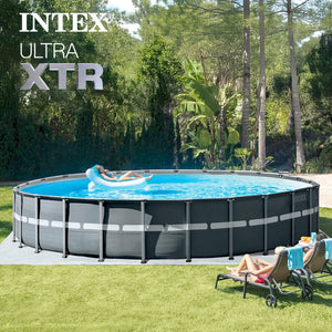 Intex Ultra XTR Frame 26 Foot x 52 Inch Round Above Ground Swimming Pool Set