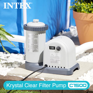 Intex 28635EG 1500 GPH Easy Set Above Ground Swimming Pool Pump Filter System