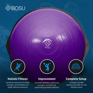 BOSU Pro Balance Trainer 26 Inch Stability Ball with Workout Guide Downloads