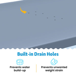 Funsicle 18’ Durable Rectangular Pool Cover for Oasis and Activity Pools, Gray