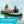 Intex Seahawk 2 Inflatable 2 Person Floating Boat Raft Set with Oars & Air Pump