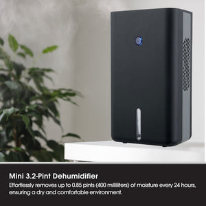 Magic Chef Mini 3.2 Pint Dehumidifier with Quiet Operation and Tank Indicator