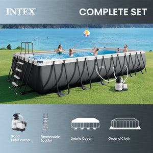 Intex 26363EH 24' x 12' x 52" Rectangular Ultra XTR Frame Swimming Pool w/ Pump