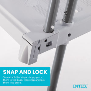 Intex - 52 Inch Pool Ladder with Removable Steps