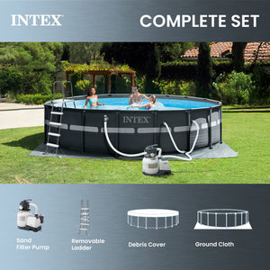 Intex Ultra XTR 18' x 52" Above Ground Pool with Pump, Vacuum, & Maintenance Kit