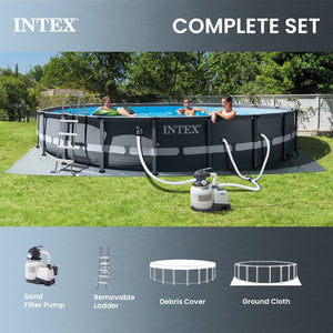 INTEX 26333EH 20' x 48" Round Ultra XTR Frame Swimming Pool Set w/ Robot Vacuum