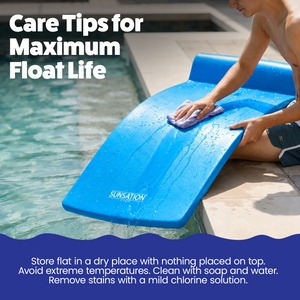 TRC Recreation Sunsation Foam Lounger Pool Floats, Bahama Blue & Tropical Teal