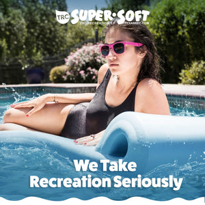 TRC Recreation Ultra Sunsation 2.5 Inch Thick Foam Pool Float Mat, Marina Blue