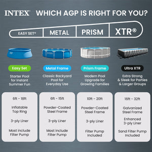 Intex Ultra XTR Frame 26 Foot x 52 Inch Round Above Ground Swimming Pool Set