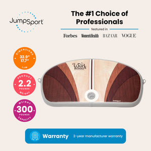 JumpSport Large Wurf Board Anti-Fatigue Air Mat for Standing Desks, Santa Cruz