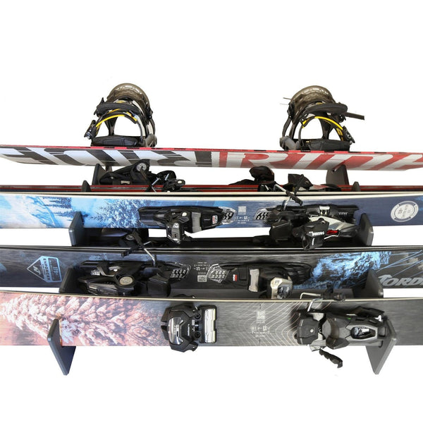 TRAPSKI LowPro 5 XL Ski and Snowboard Rack Insert for Rooftop Cargo Box | High Quality Marine Grade HDPE Plastic | Premium Strap Included |