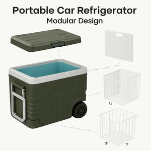 12 Volt Car Refrigerator Portable Car Fridge with Adjustable Range