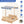 Kids Wooden Sandbox with Canopy and Bench Seats