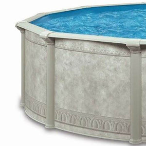 Aquarian Pools Khaki Venetian 24ft x 52in Outdoor Above Ground Swimming Pool