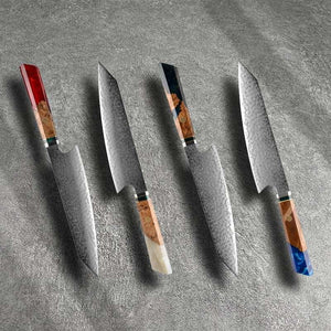 Imperium Japanese VG10 Damascus Chef's Knife with Exotic Olive Wood Handle & Sheath - TRAPSKI
