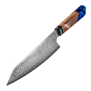 Imperium Japanese VG10 Damascus Chef's Knife with Exotic Olive Wood Handle & Sheath - TRAPSKI