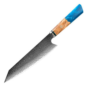 Imperium Japanese VG10 Damascus Chef's Knife with Exotic Olive Wood Handle & Sheath - TRAPSKI