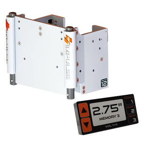 IMPULSE 12" Set Back Electric Jack Plate w/Smart Control - White Cerakote - TRAPSKI