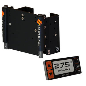 IMPULSE XL 10" Set Back Electric Jack Plate w/Smart Control - Black Anodized - TRAPSKI