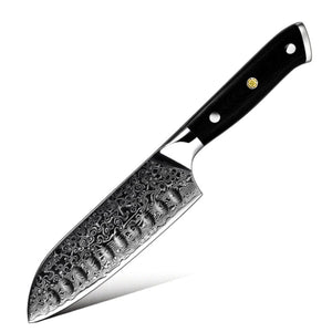 Edge VG10 Damascus Chef knife Santoku Knife with G10 Handle