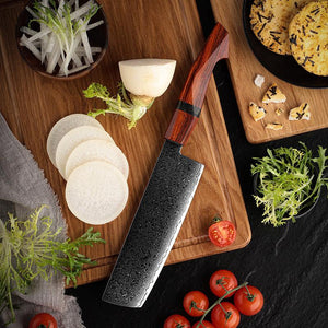 Infinity Japanese Pro Chef Knife Set with Exotic Sandal Wood & Resin Handle - TRAPSKI
