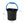 Gracious Living 5.8 Gallon Flat Back Indoor Outdoor Garden Water Bucket (6 Pack)
