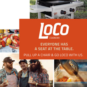 Loco Cookers 30 Quart Propane Manual Ignition Aluminum Cylinder Turkey Fryer - TRAPSKI