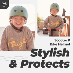 Scoot & Ride Toddler Kids Bike and Scooter Helmet with LED Light, S-M, Forest