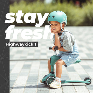 Scoot & Ride 2-in-1 Ride-On & Stand Scooter, Ages 1-5, Highwaykick 1, Forest