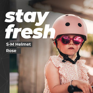 Scoot & Ride Toddler Kids Bike and Scooter Helmet with LED Light, S-M, Rose