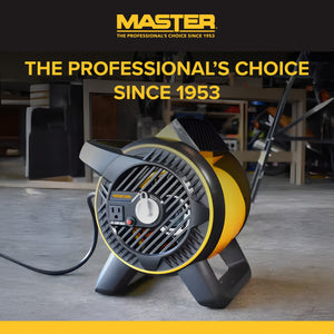 Master Heavy Duty Utility Blower, 3 Speed Portable Floor Fan with Pivot Head